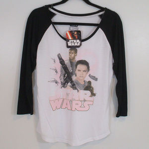 Star Wars Force Awakens Rey & Finn Raglan Shirt